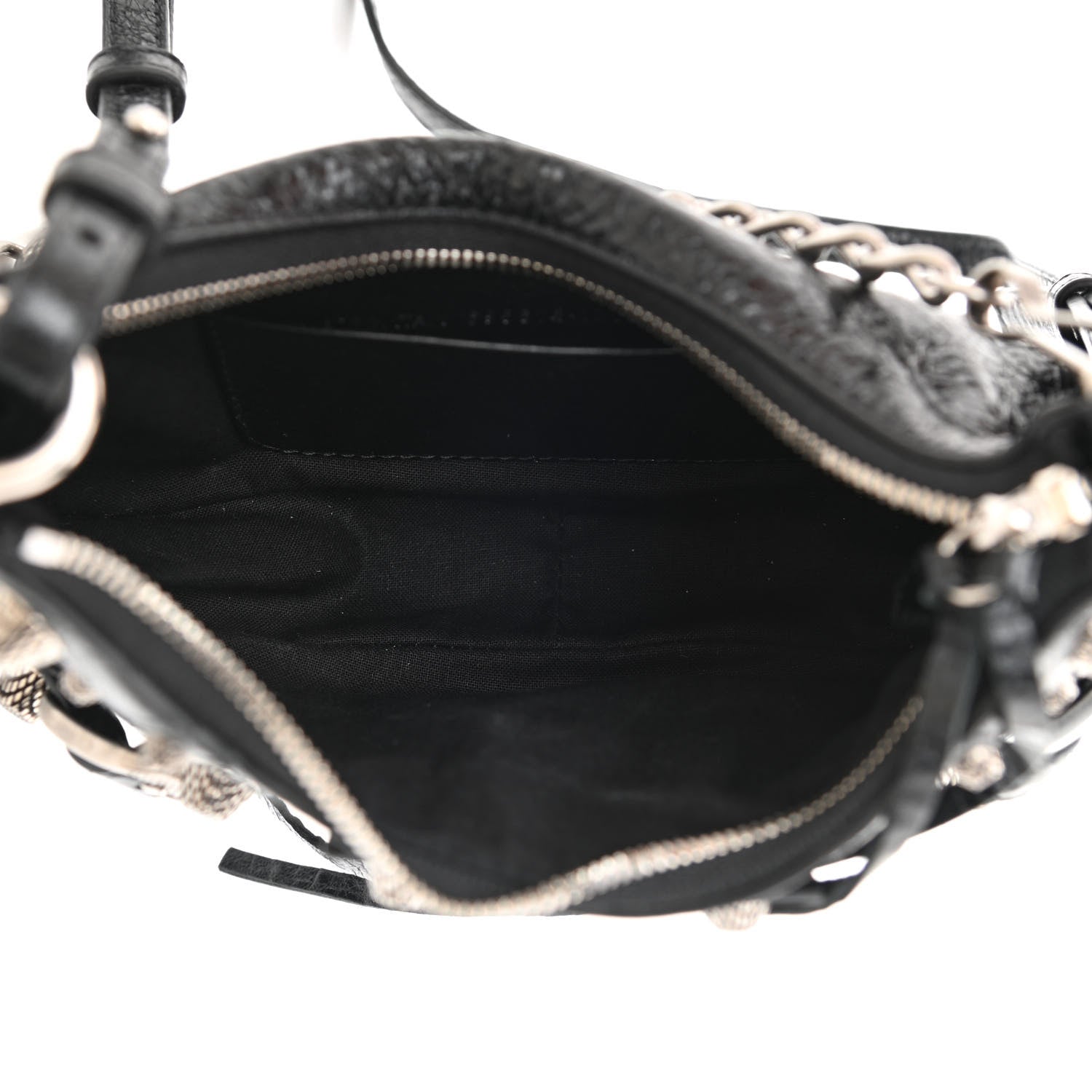 Balenciaga Agneau Arena Le Cagole Mini Purse With Chain Black 5 of 10