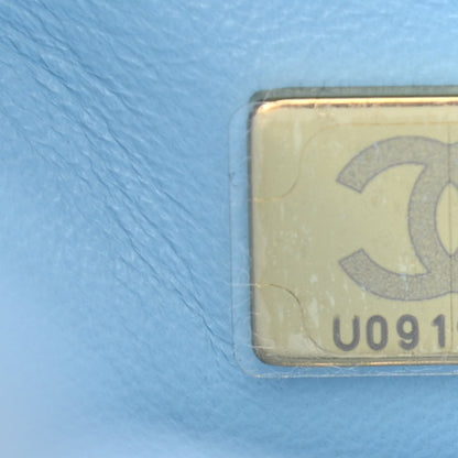 Chanel Shiny Caviar Pick Me Up Flap Belt Bag Light Blue 8 of 12