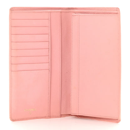 Chanel Grained Calfskin CC Button Yen Wallet Pink 5 of 13