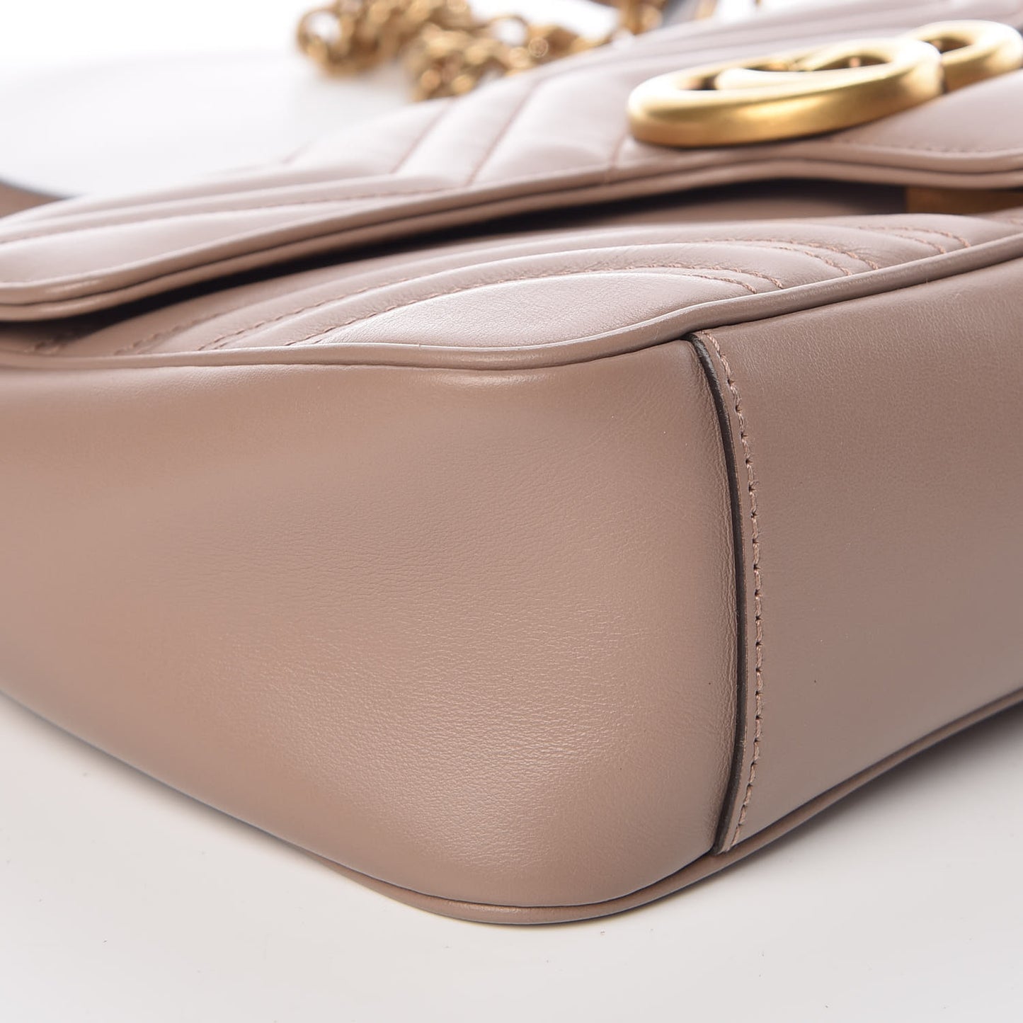 Calfskin Matelasse Small GG Marmont Shoulder Bag Porcelain Rose