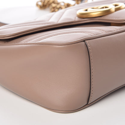 Gucci Calfskin Matelasse Small GG Marmont Shoulder Bag Porcelain Rose 8 of 9