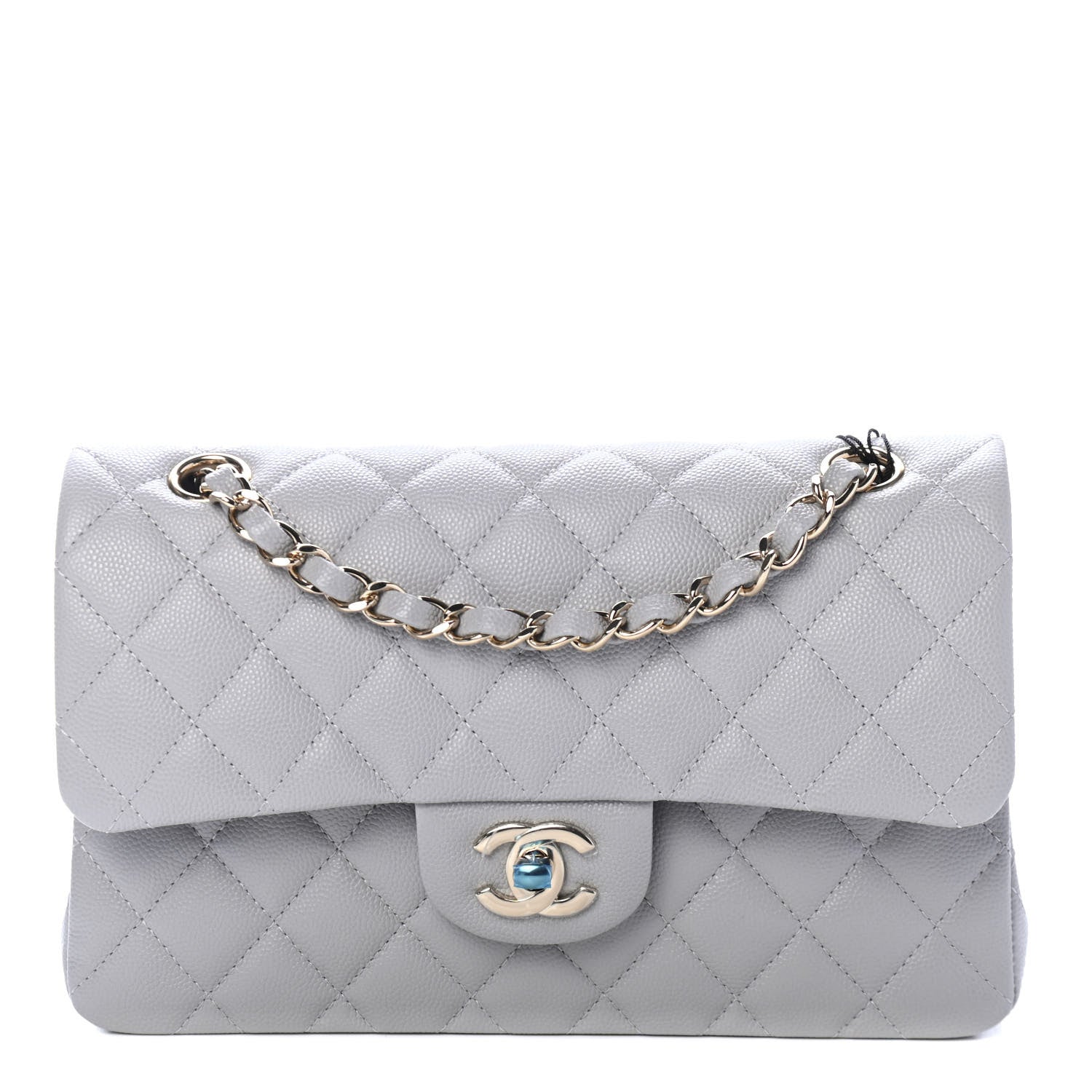 Chanel Caviar Quilted Small Double Flap Grey 1 of 4