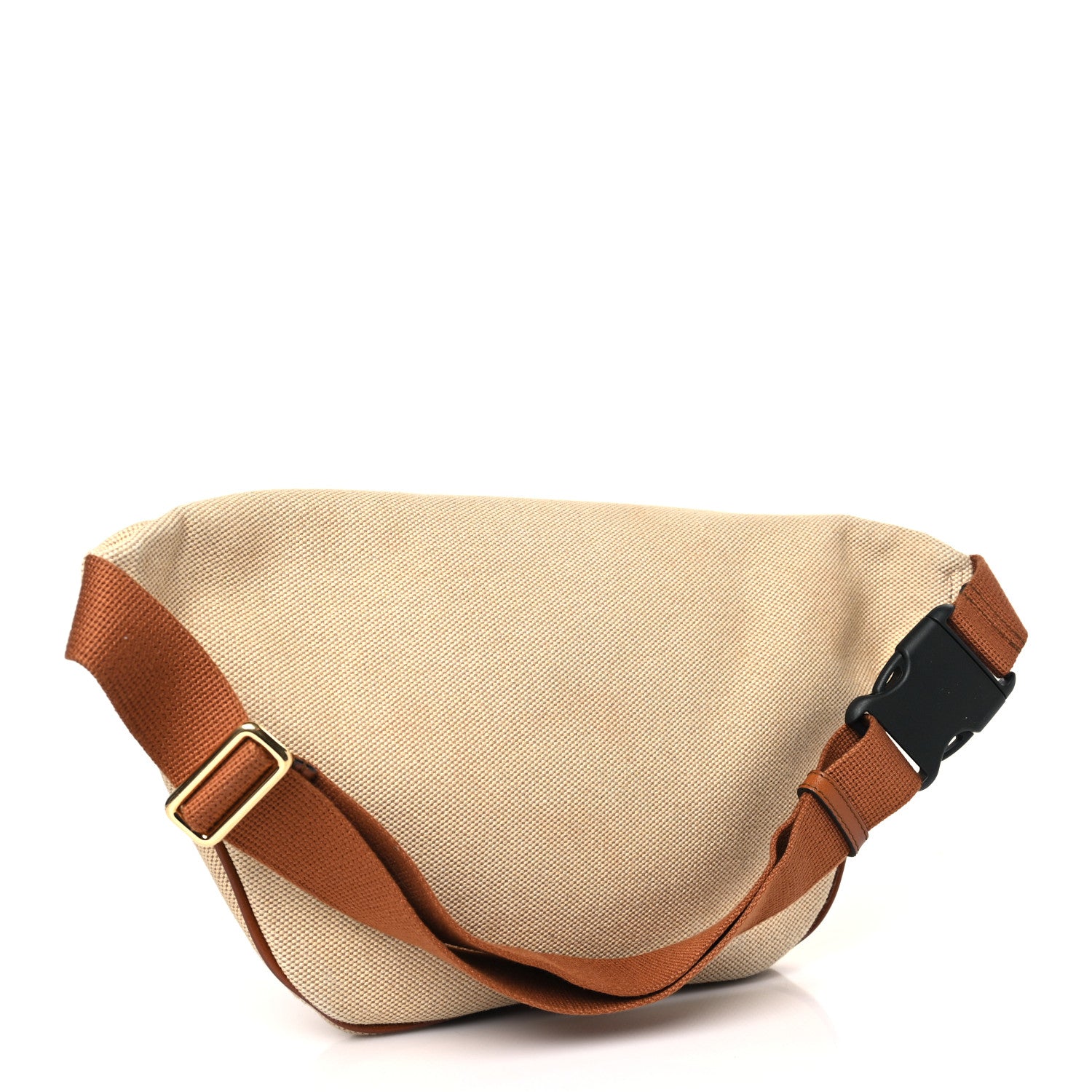 Gucci Vintage Canvas Web Belt Bag Sand Cuir 3 of 9