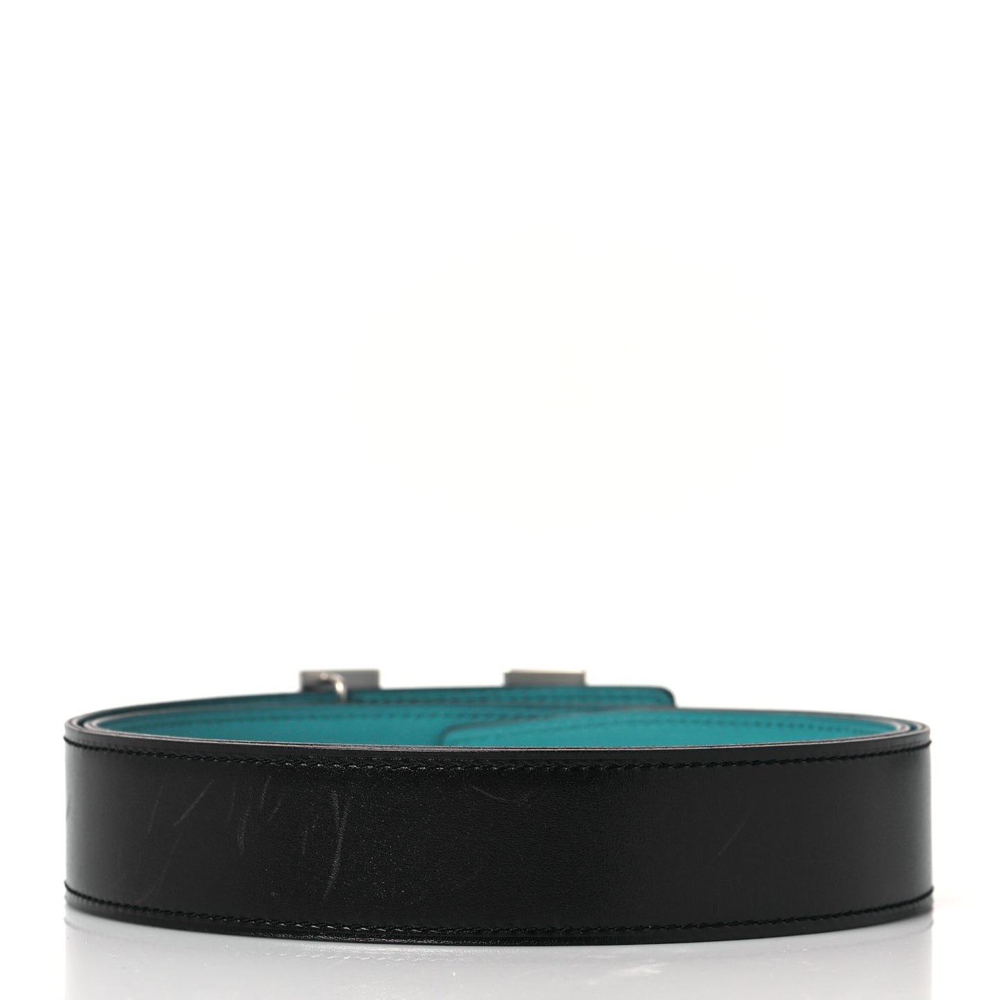 Box Swift 32mm Martelee Constance Belt 85 Black Turquoise