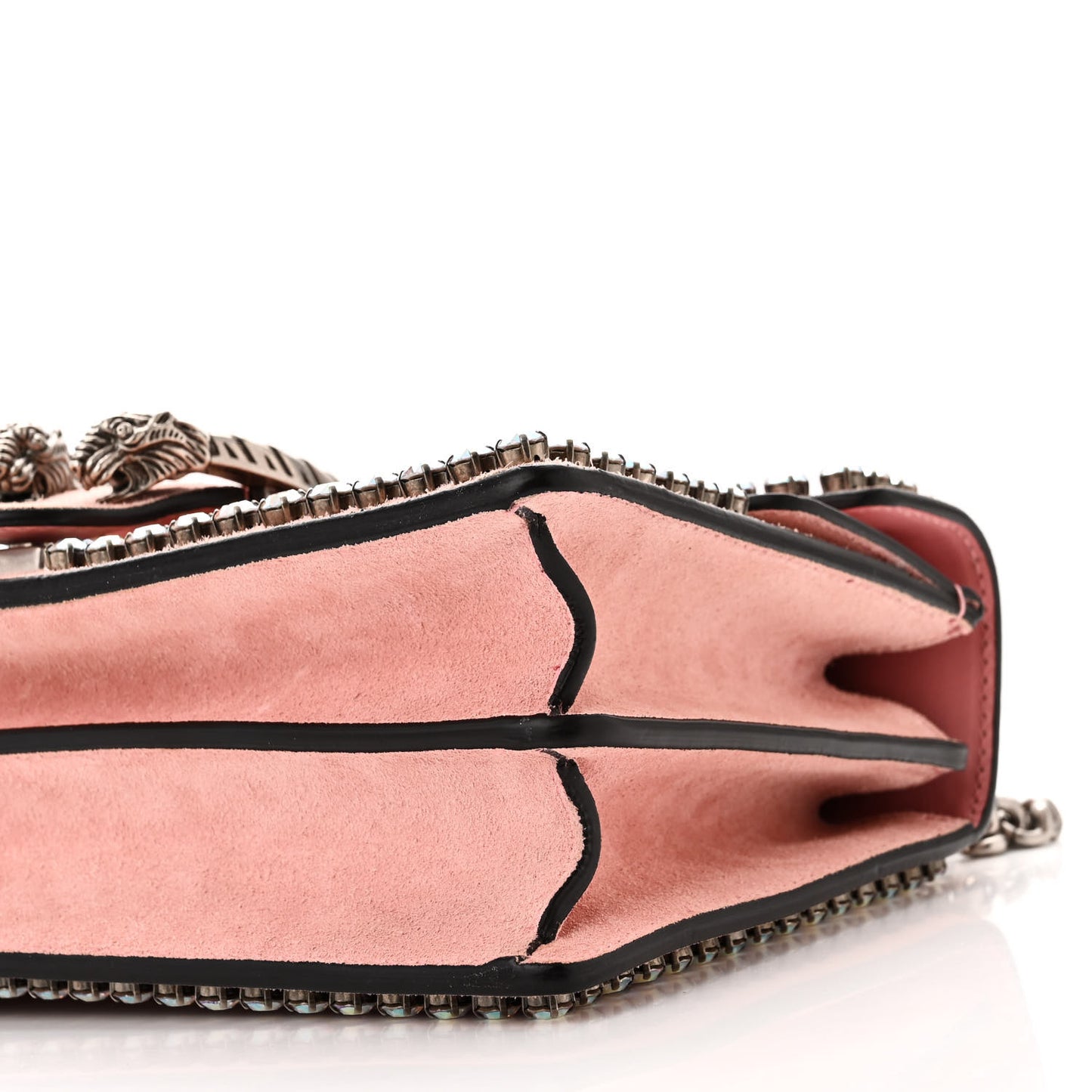 Suede Crystal Small Dionysus Shoulder Bag Peonia