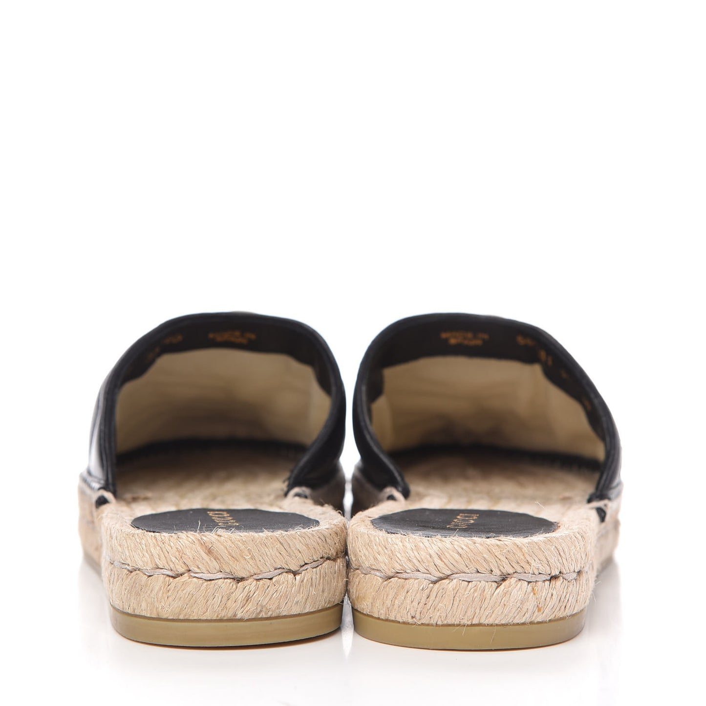 Nappa Matelasse GG Marmont Espadrille Slippers 37 Black