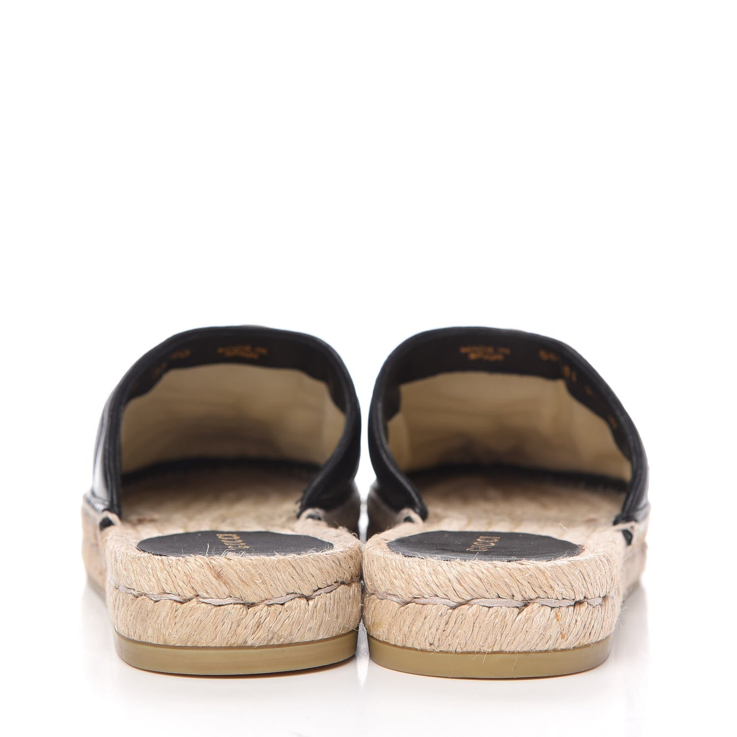 Gucci Nappa Matelasse GG Marmont Espadrille Slippers 37 Black 6 of 10