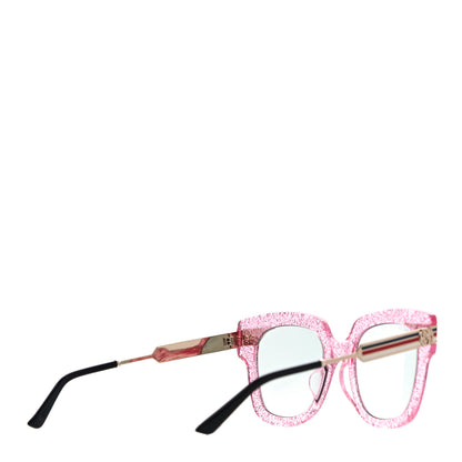 Gucci Acetate Square Frame Web Glitter GG0281S Sunglasses Pink 3 of 7