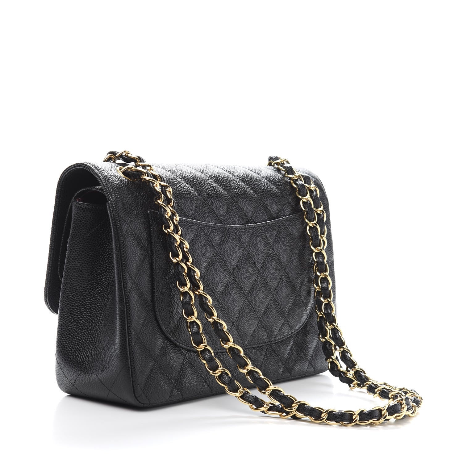 Chanel Caviar Quilted Jumbo Double Flap Black 3 of 10