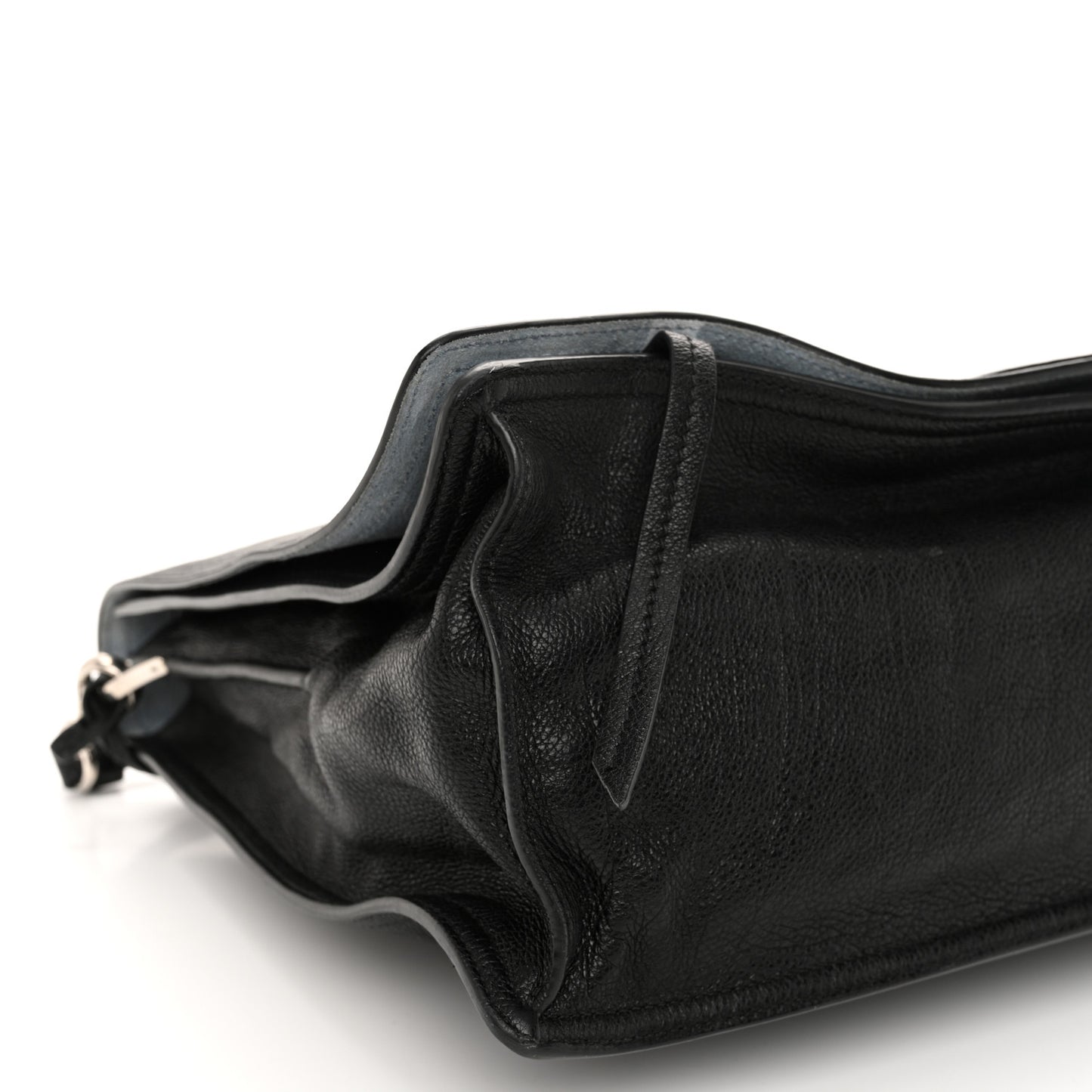 Glace Calf Etiquette Flap Black Astrale