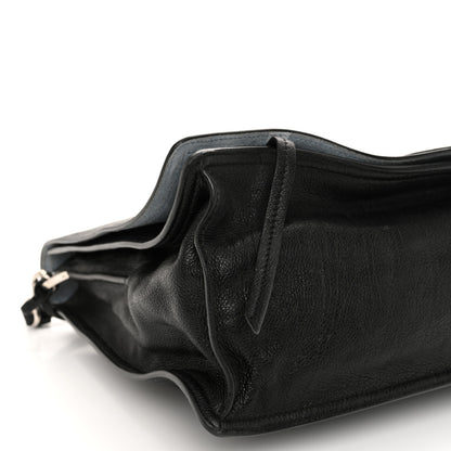 Prada Glace Calf Etiquette Flap Black Astrale 9 of 10