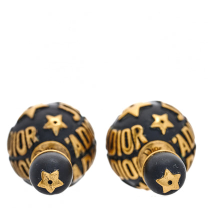Christian Dior Metal J'Adior Mise En Dior Tribal Earrings Black 3 of 6
