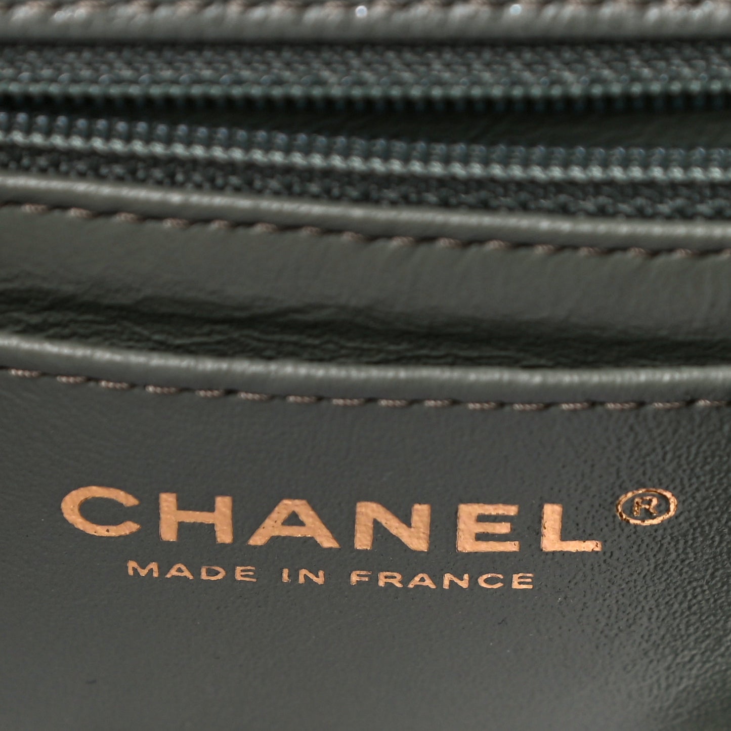 Caviar Quilted Mini Rectangular Flap Green