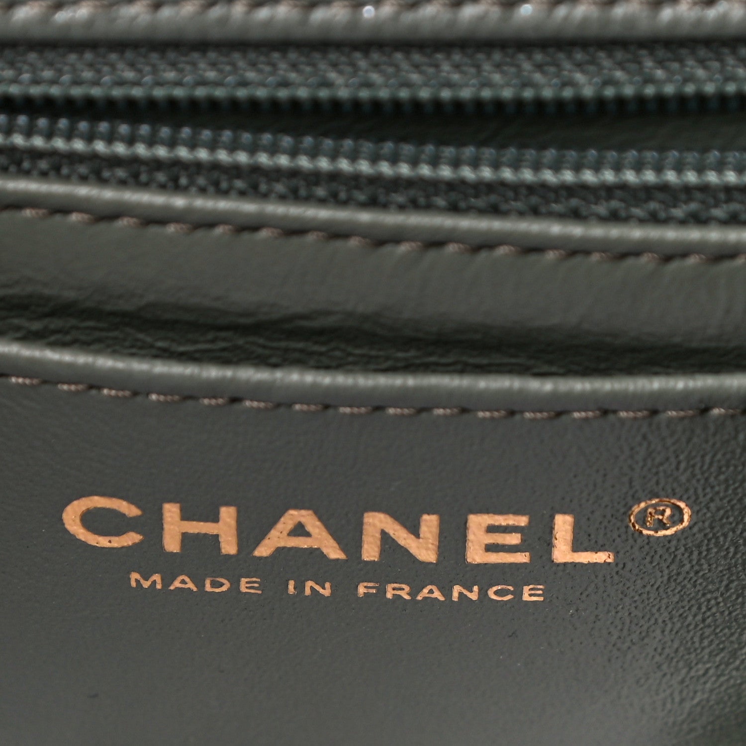 Chanel Caviar Quilted Mini Rectangular Flap Green 5 of 9