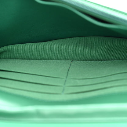 Chanel Lambskin Quilted Wallet On Chain WOC Green 5 of 11