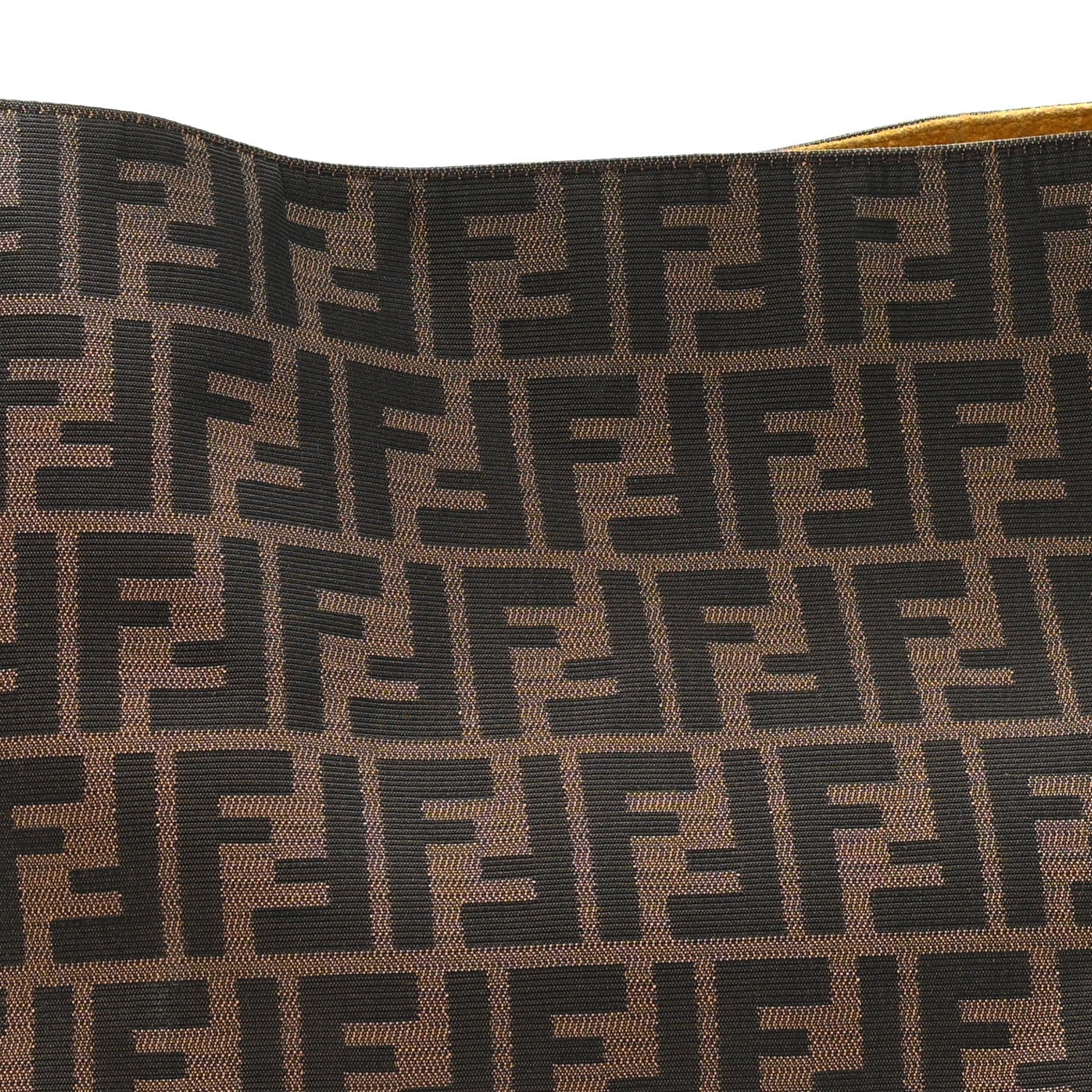 Fendi Zucca Vitello Large Hobo Tobacco Ocra Moro Black 8 of 14