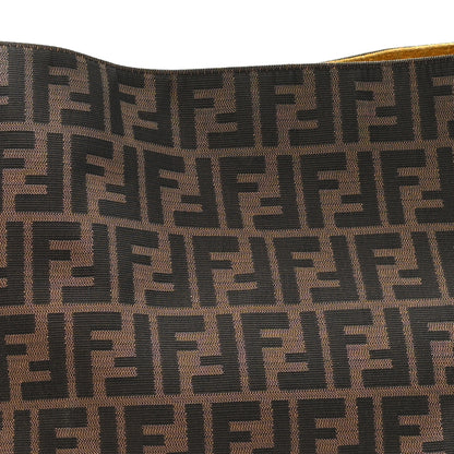 Fendi Zucca Vitello Large Hobo Tobacco Ocra Moro Black 8 of 14