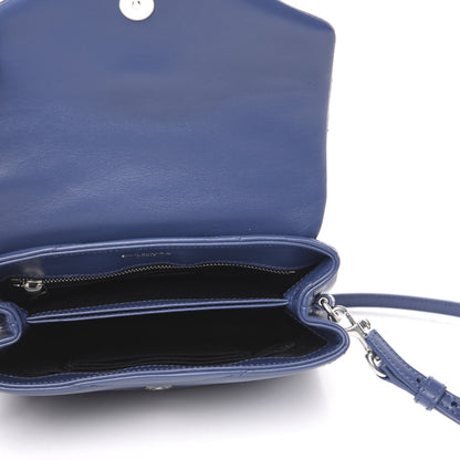 Saint Laurent Calfskin Y Quilted Monogram Toy Loulou Chain Satchel Denim 4 of 10