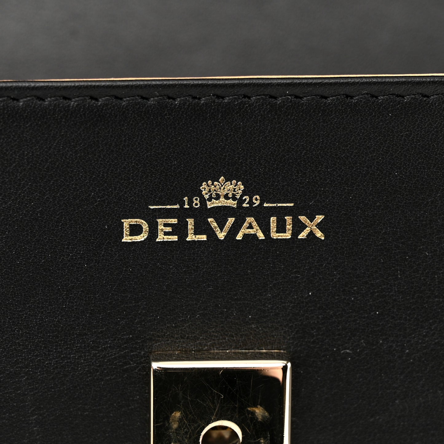 Calfskin MM Tempete Satchel Black