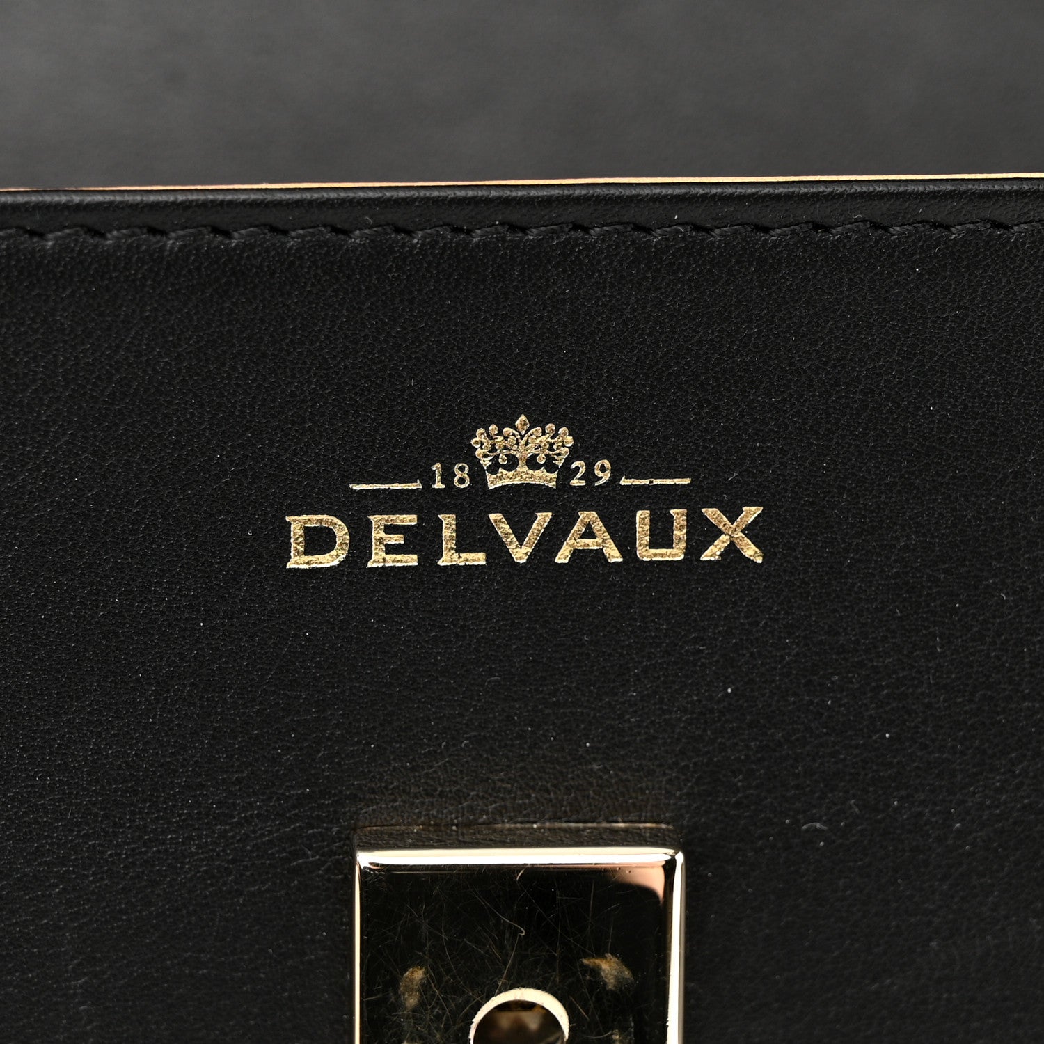 Delvaux Calfskin MM Tempete Satchel Black 6 of 12