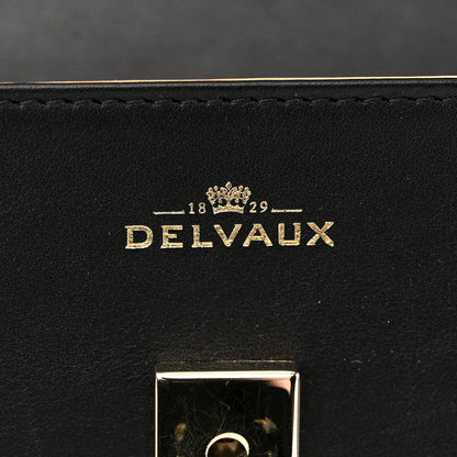 Delvaux Calfskin MM Tempete Satchel Black 6 of 12