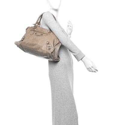 Balenciaga Agneau Giant 12 Rose Gold Hardware Work Gris Poivre 2 of 14