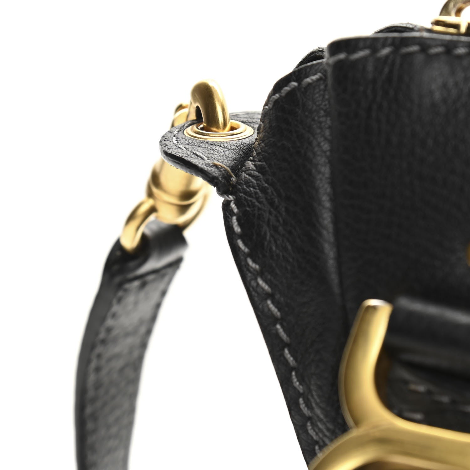 Chloe Calfskin Large Marcie Satchel Black 11 of 13