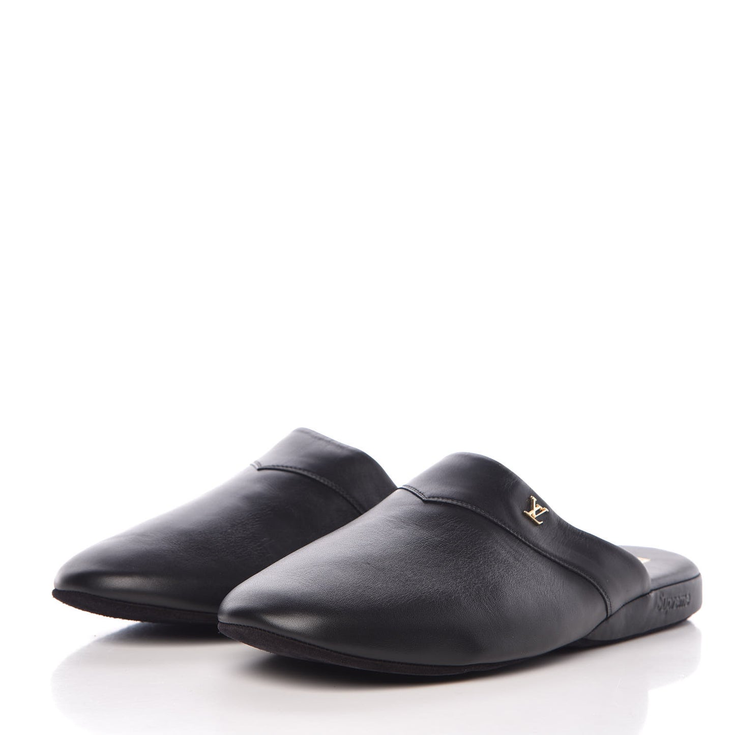 X SUPREME Lambskin Mens Hugh Slippers 6 Black