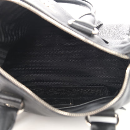 Prada Vitello Daino Shopping Satchel Black 5 of 12