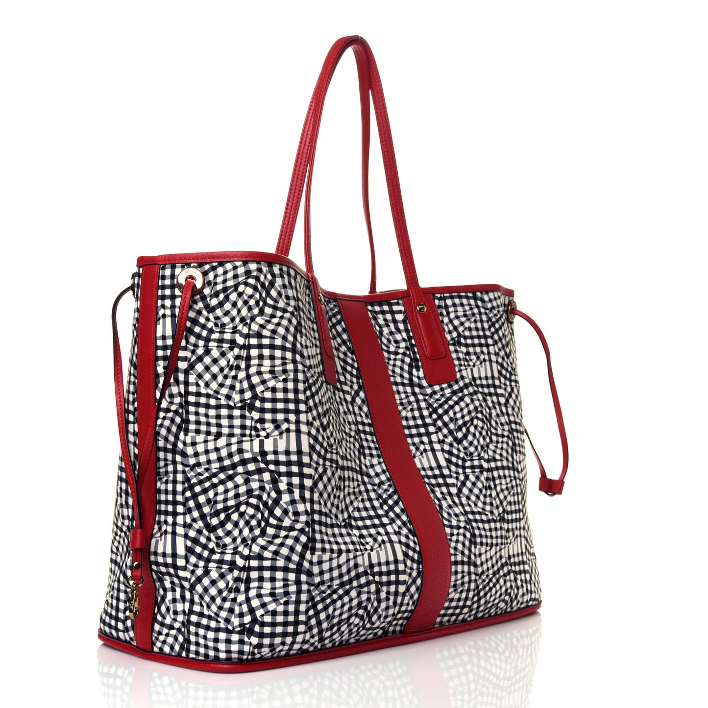 Visetos Large Liz Reversible Shopper Tote Ruby Red