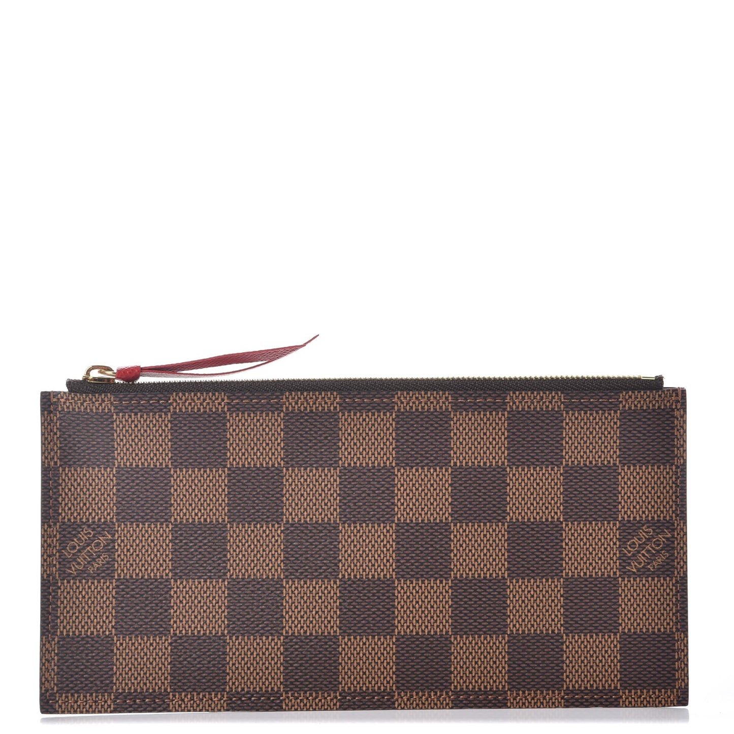 Damier Ebene Felicie Chain Wallet Zippered Insert