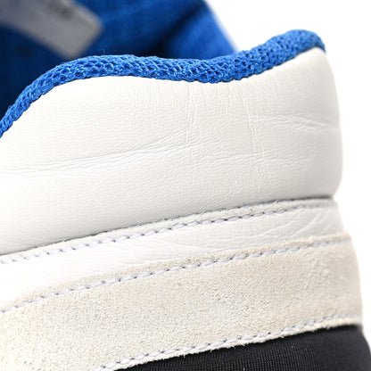 Chanel Calfskin Fabric Sneakers 39 White Silver Fluo Blue 9 of 9