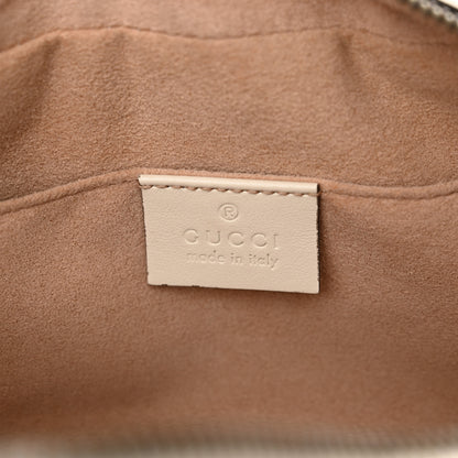 Gucci Calfskin Matelasse Small GG Marmont Chain Shoulder Bag White 6 of 12