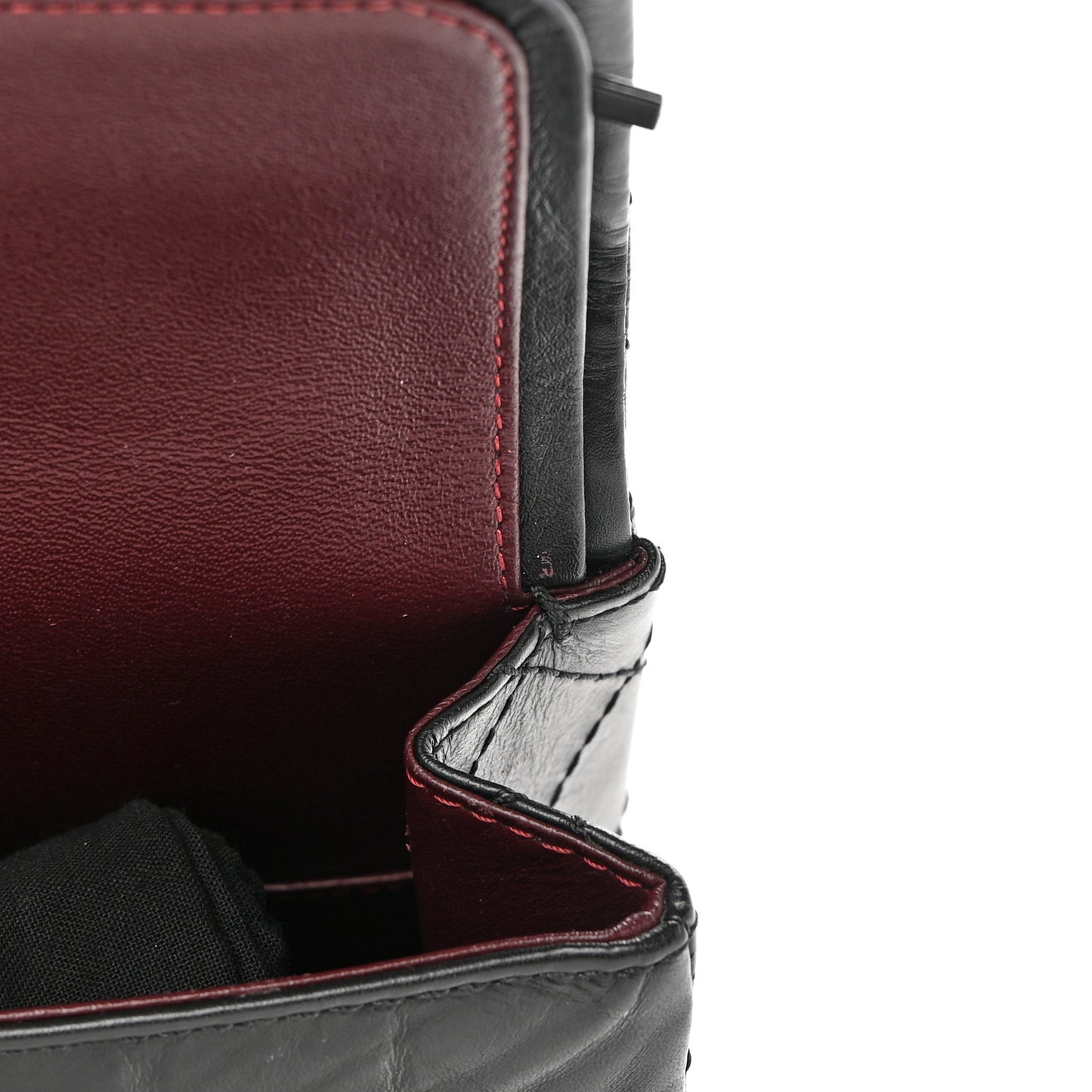 Aged Calfskin Quilted 2.55 Reissue 225 Flap Black