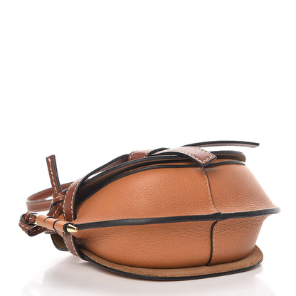 Loewe Grained Calfskin Mini Gate Crossbody Bag Caramel Pecan 4 of 9