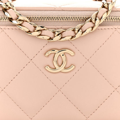 Chanel Lambskin Vanity Case Light Pink 8 of 11