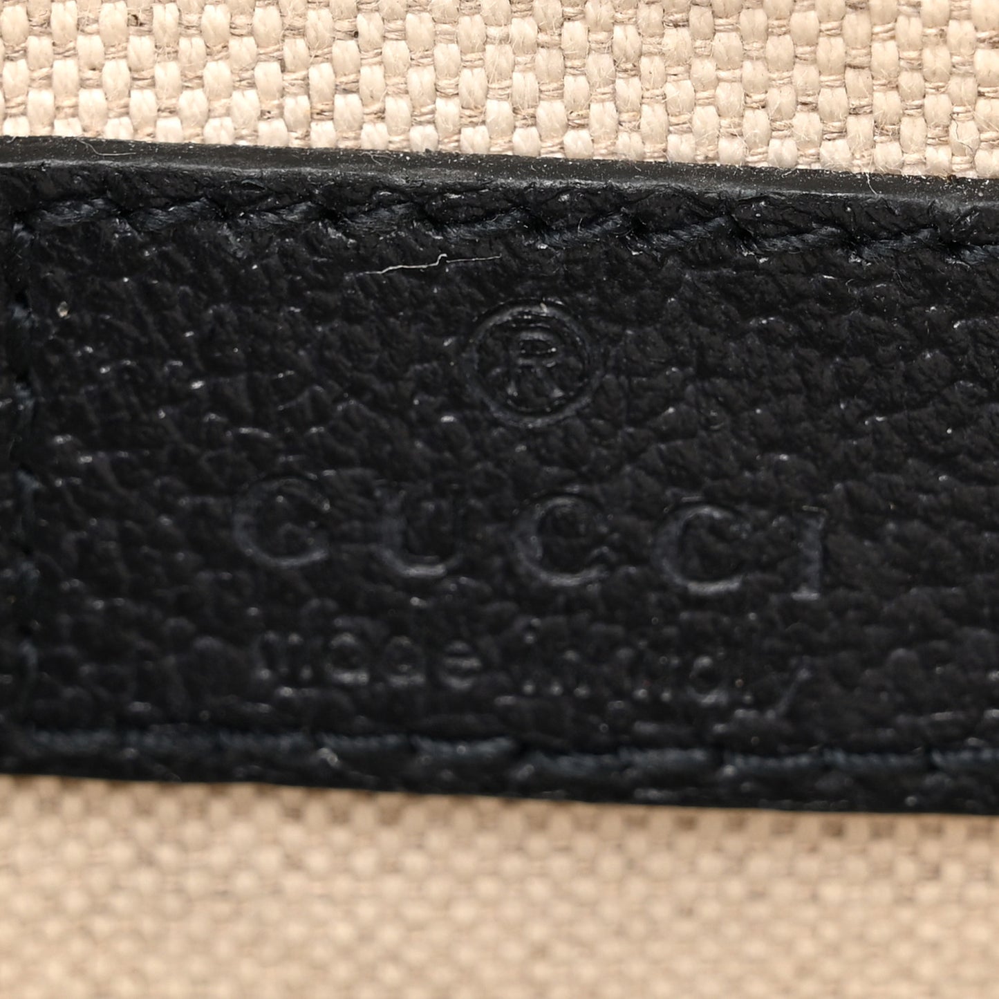 GG Supreme Monogram Textured Calfskin Web Mini Ophidia Messenger Beige Blue