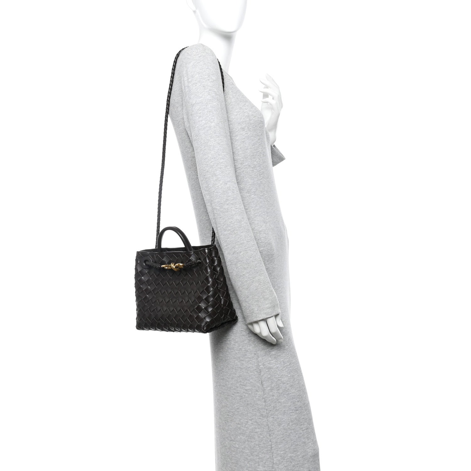 Bottega Veneta Nappa Intrecciato Small Andiamo Shoulder Bag Fondant 2 of 11