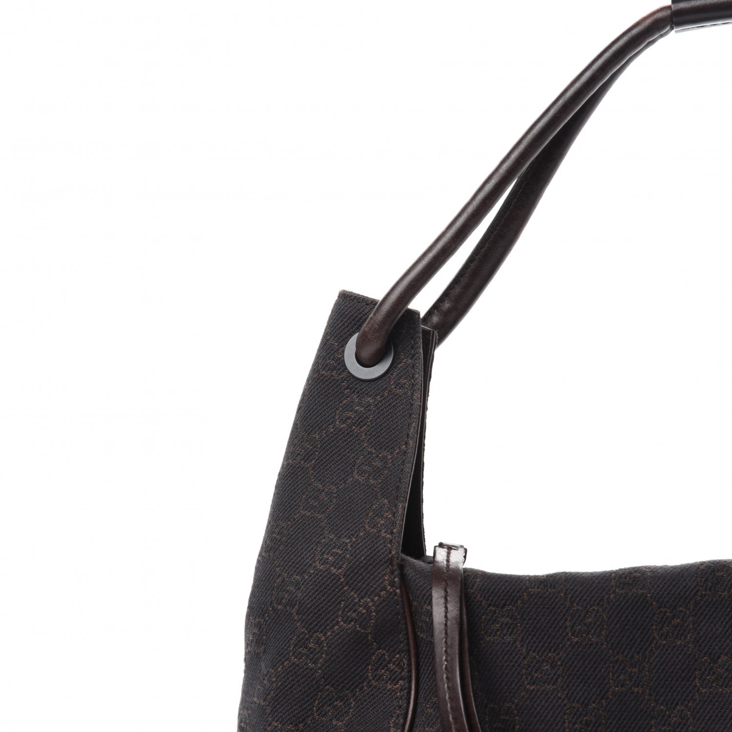 Gucci Canvas Monogram Shoulder Bag Brown 10 of 10