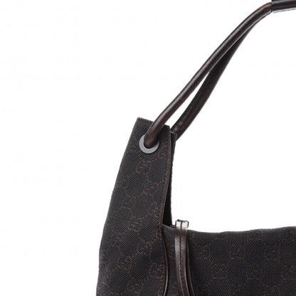 Gucci Canvas Monogram Shoulder Bag Brown 10 of 10