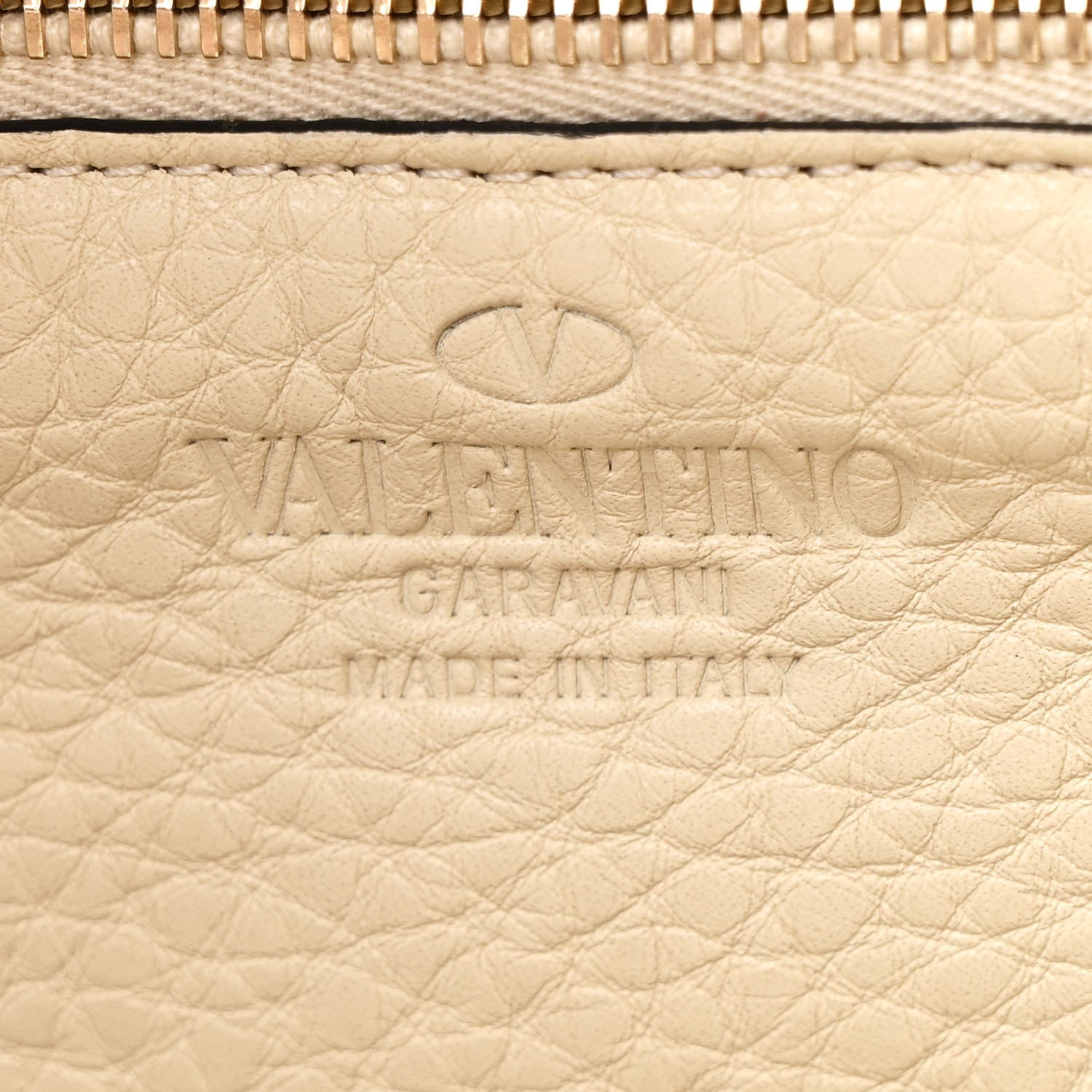 Valentino Garavani Pebbled Calfskin Small Rockstud Tote Ivory 6 of 9