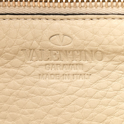 Valentino Garavani Pebbled Calfskin Small Rockstud Tote Ivory 6 of 9