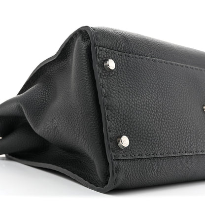 Fendi Cuoio Romano Selleria Bi-Color Large Peekaboo Iconic Satchel Black Mou 8 of 12