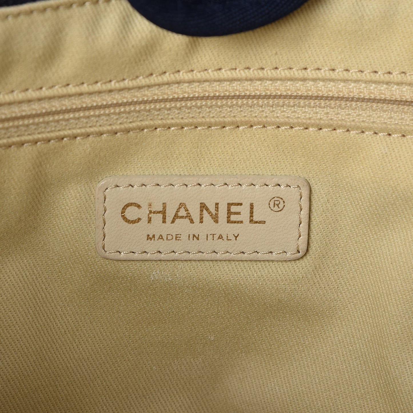 Canvas Small Deauville Tote Dark Blue