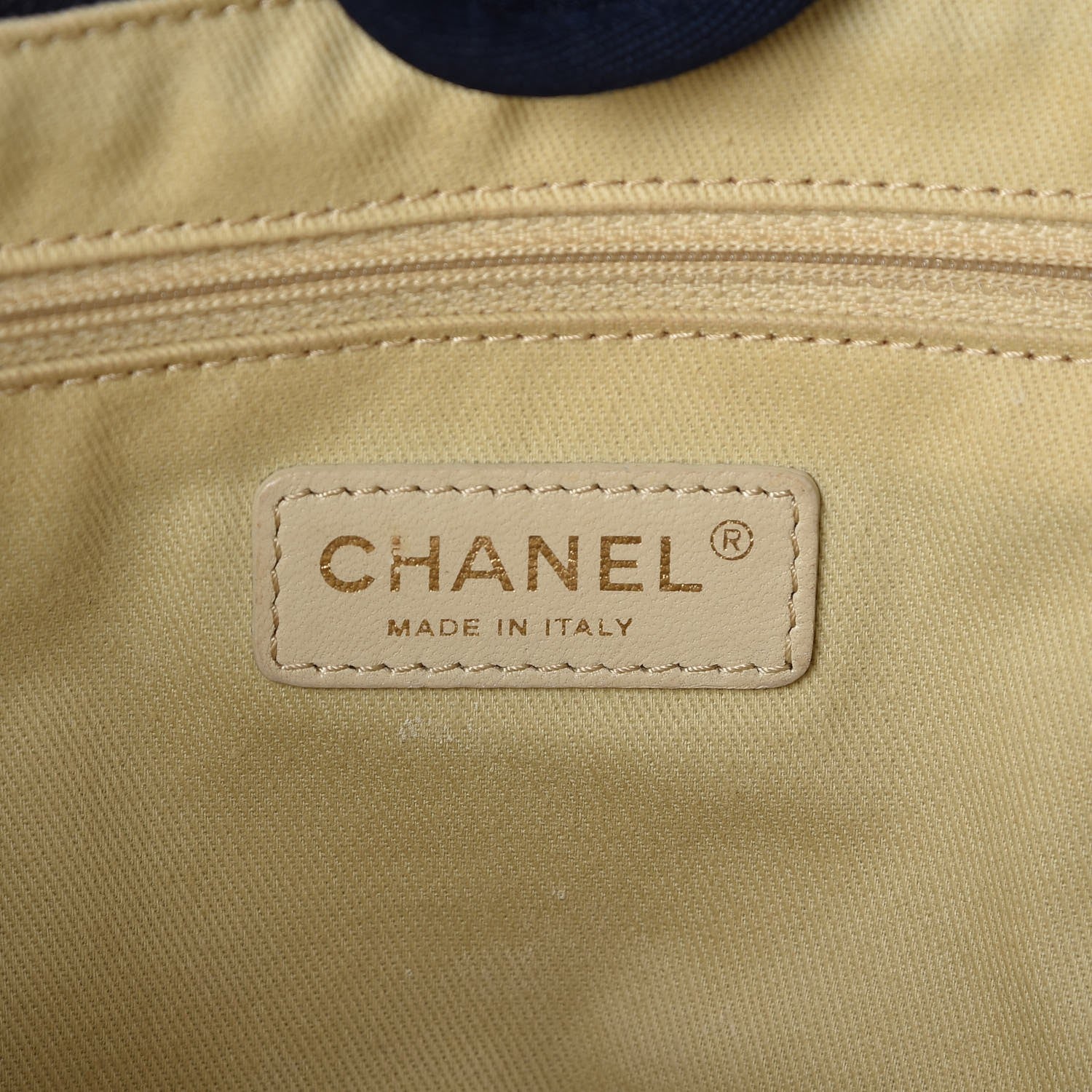Chanel Canvas Small Deauville Tote Dark Blue 6 of 7