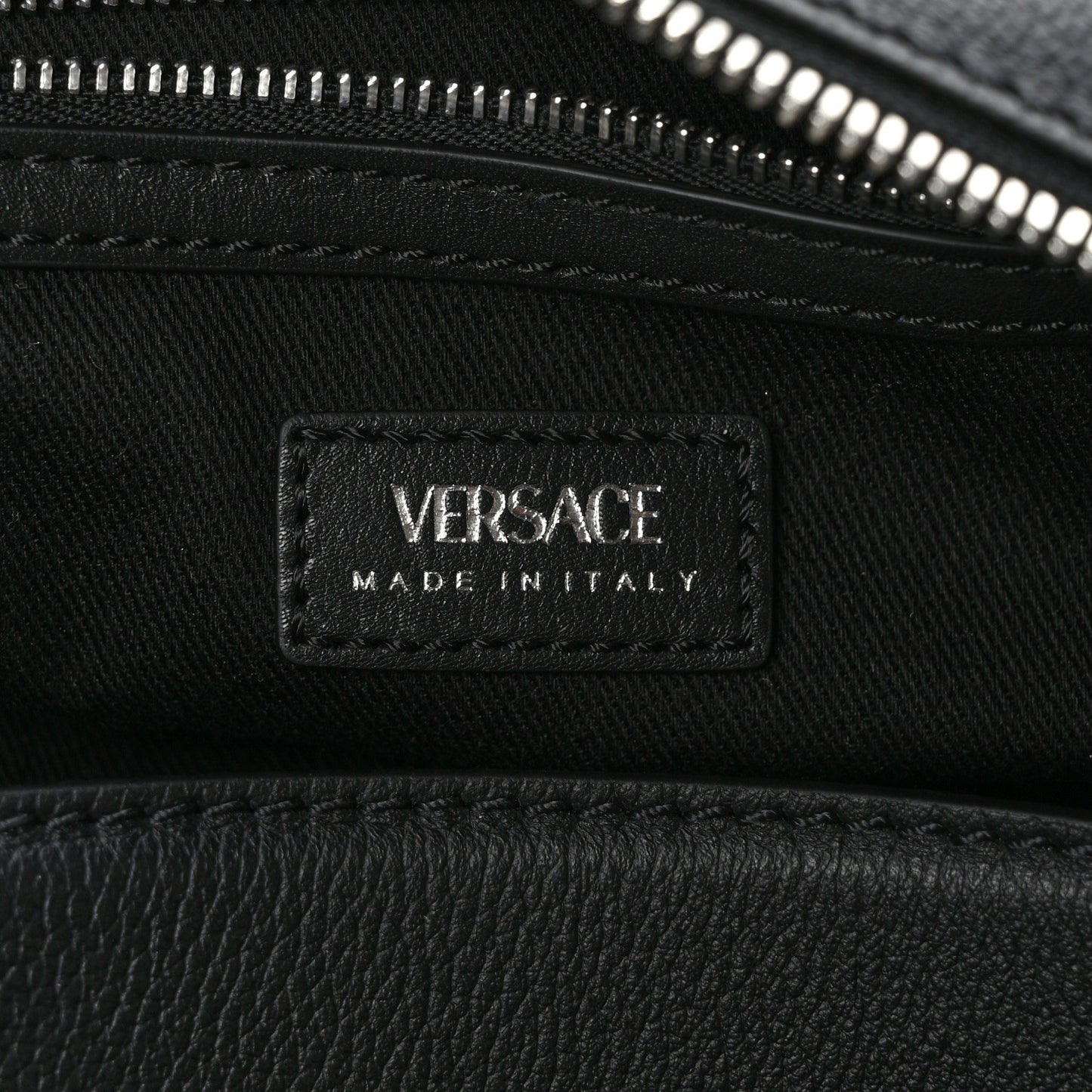 Calfskin Medium Repeat Zip Hobo Black