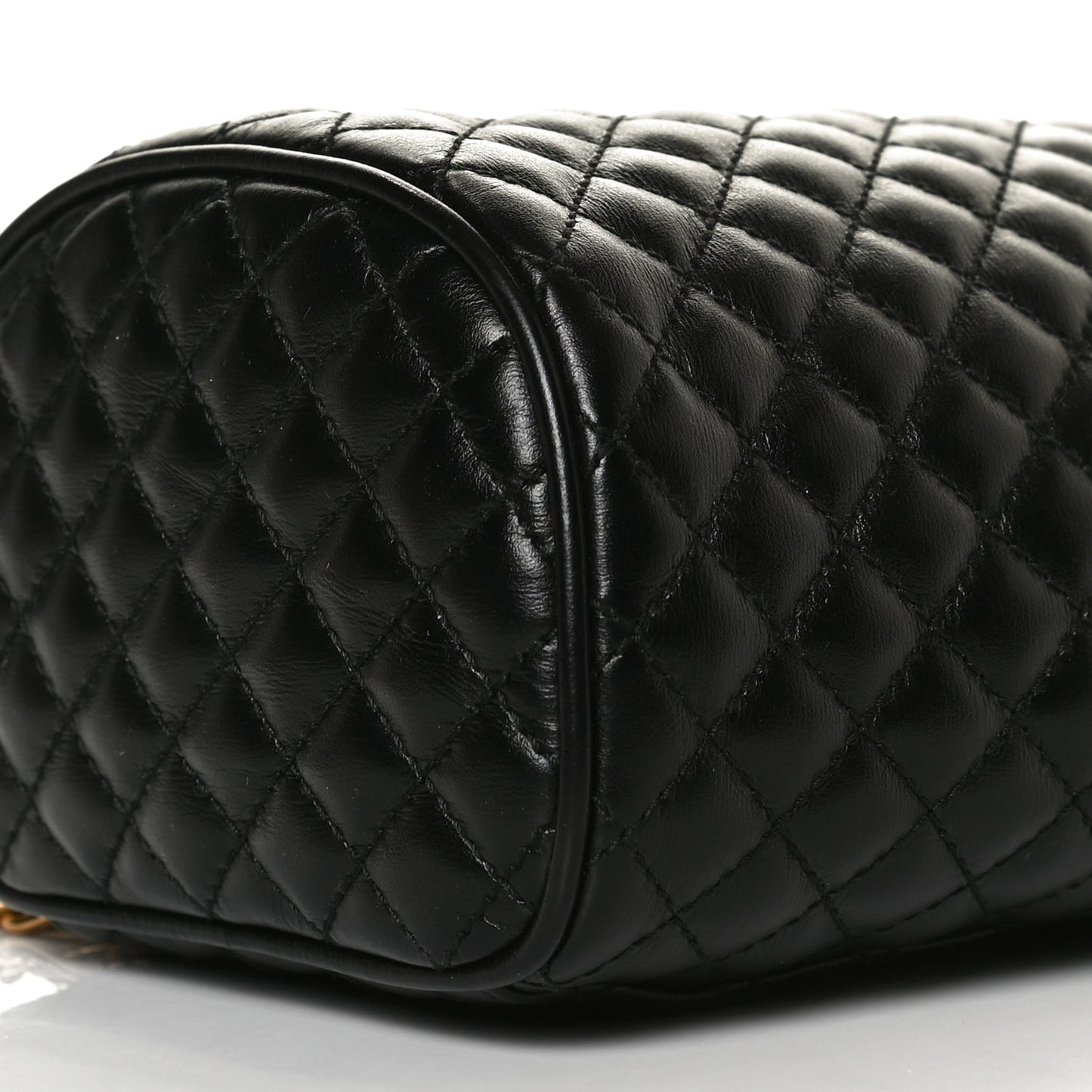 Calfskin Trapuntata Zumi Belt Bag Black