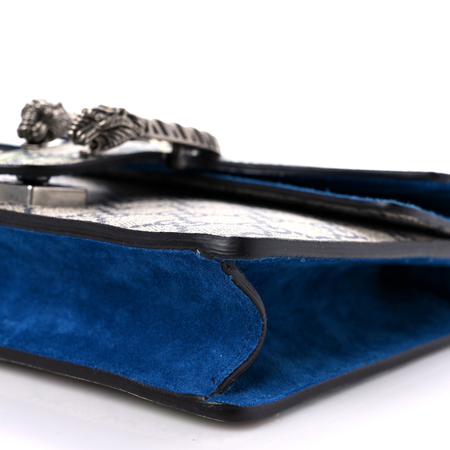 Gucci GG Supreme Monogram Blooms Mini Dionysus Shoulder Bag Beige Navy Vintage Blue 9 of 11