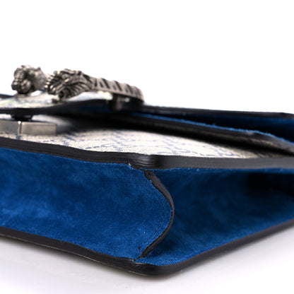 Gucci GG Supreme Monogram Blooms Mini Dionysus Shoulder Bag Beige Navy Vintage Blue 9 of 11