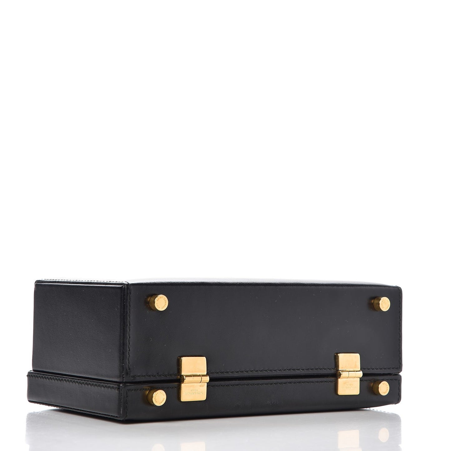 Calfskin Micro Mellettes Clutch Black